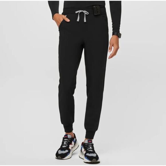 FIGS Men's size Large Tall Black Tansen Jogger Scrub Pants Nurse Doctor Uniform - Picture 1 of 11